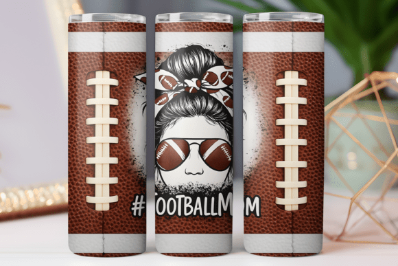 American Football Mom Tumbler Wrap Graphics & Tumbler Wraps