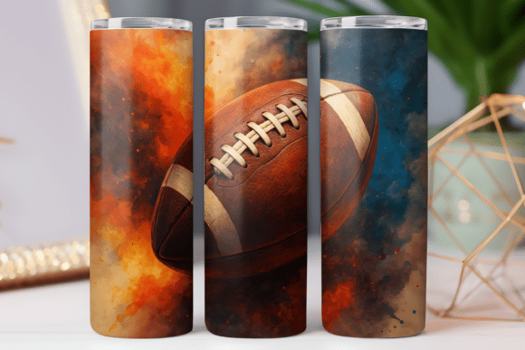 American Football Tumbler Wrap 20oz Graphics