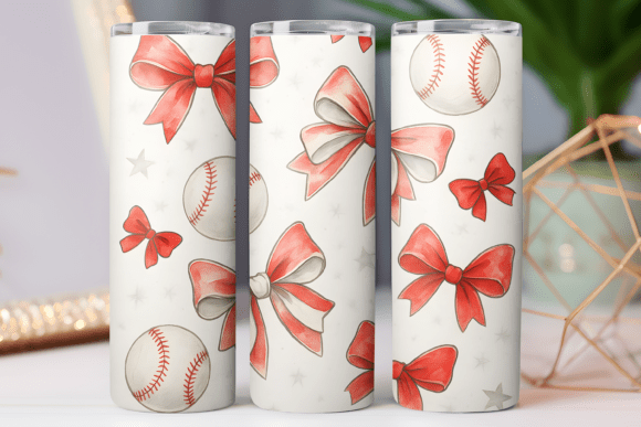 Baseball Pattern Tumbler Wraps Graphics Review