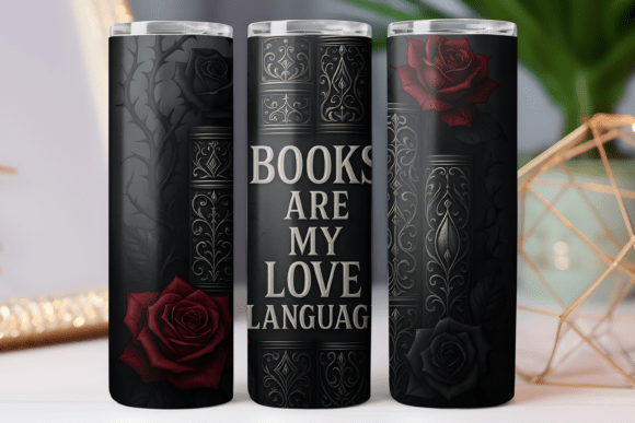 Book Lover Tumbler Wrap Skinny 20oz Graphics