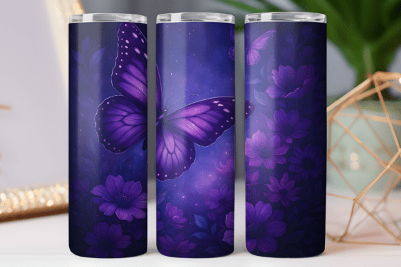 Butterfly Tumbler Wrap Skinny: Graphics for Tumbler Wraps
