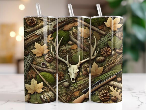 Camo Hunting Tumbler Wrap Graphics Review