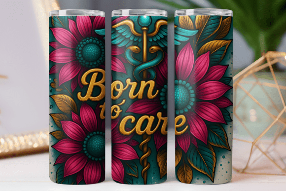 Care Nurse Tumbler Wrap Graphics for Tumbler Wraps