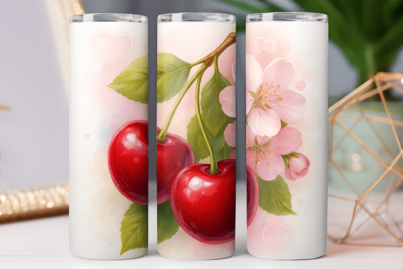 Cherry Bow Tumbler Skinny Png Wrap 20oz Graphics Review