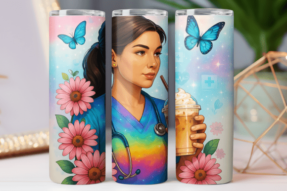 Coffee Girl Tumbler Wrap Graphics