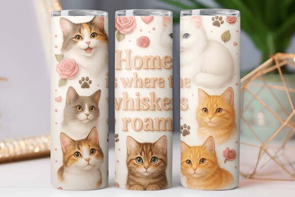 Cute Kitty Tumbler Wrap: Graphics & Tumbler Wraps Review