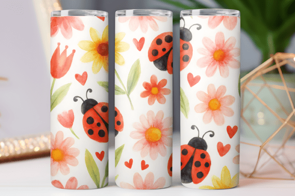 Floral Tumbler Wrap 20oz Skinny: Graphics & Tumbler Wraps