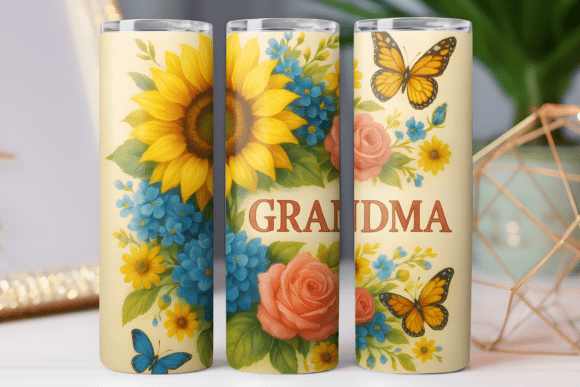 Grandpa Mother Tumbler Wrap Graphics & Tumbler Wraps
