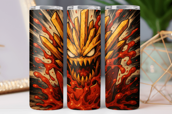 Kawaii Food Art Tumbler Wrap Graphics for Tumbler Wraps