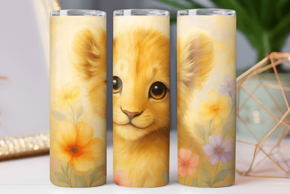 Lion Floral Tumbler Wrap: Graphics & Tumbler Wraps Review