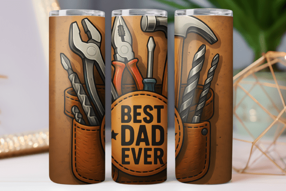 Mechanical Father Tumbler Wrap Graphics for Tumbler Wraps