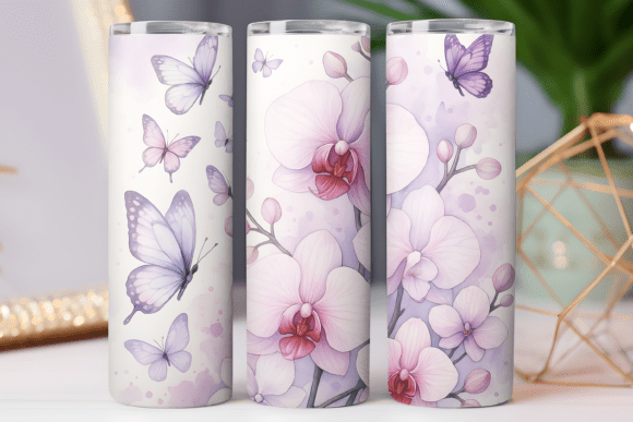 Orchid Floral Tumbler Graphics & Tumbler Wraps Review