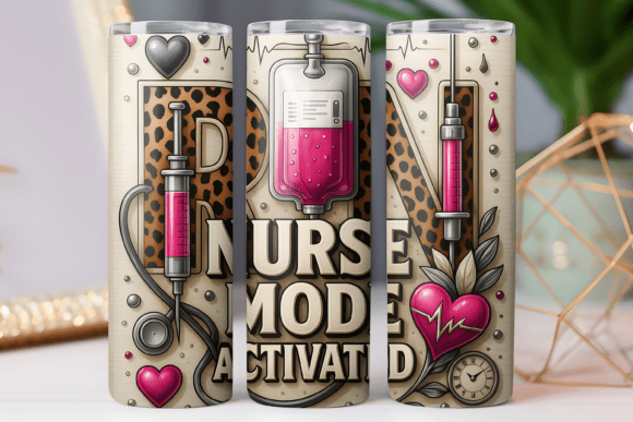 RN Nurse Tumbler Wrap Graphics for Tumbler Wraps Branding