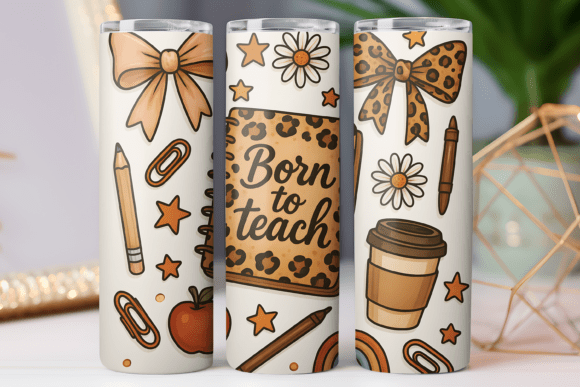 Teacher Coffee Tumbler Wrap Skinny 20oz Graphics for Tumbler Wraps