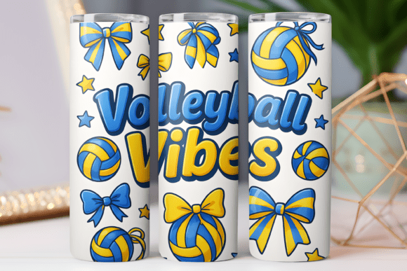 Volleyball Vibe Tumbler Wrap: Graphics & Tumbler Wraps Review