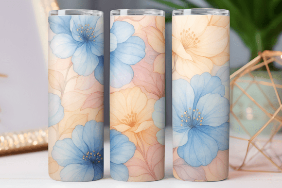 Watercolor Tumbler Wraps: Graphics Review for Branding